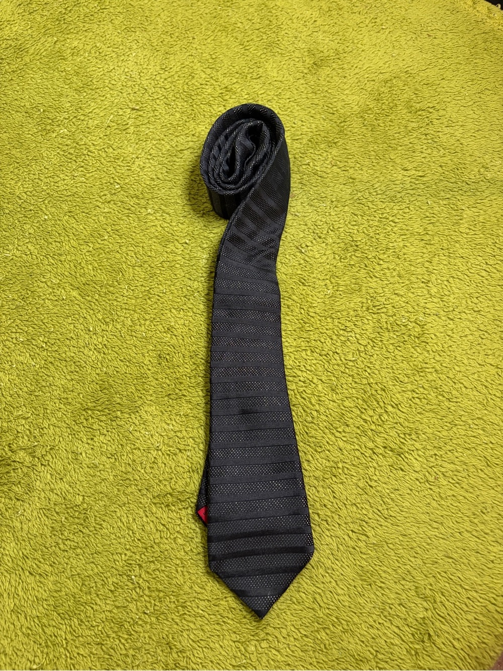 Alfani Black Textured Stripe Men’s Tie